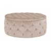 Pouf Ø80cm Velours kaki Lulu