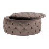 Pouf Ø100cm Velours stone Lulu