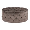 Pouf Ø100cm Velours stone Lulu