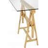 Bureau + 2 Portes Bois Noir/Blanc