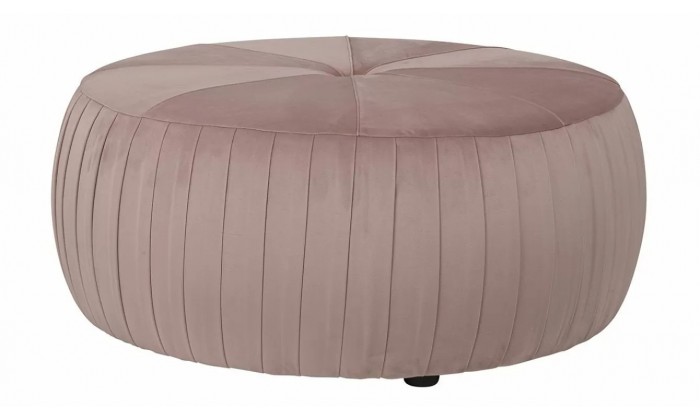 Pouf Joya rose velvet