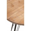 Table Bistro Metal/Bois Naturel/Noire