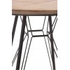 Table Bistro Metal/Bois Naturel/Noire