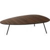 Table De Salon Arrondie Triangulaire Bois Tea Tree Marron