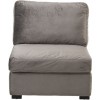 Fauteuil Milieu Velours Gris