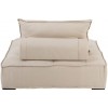 Fauteuil 1 Personne Pouf Lin Beige