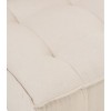 Fauteuil 1 Personne Pouf Lin Beige