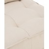 Fauteuil 1 Personne Pouf Lin Beige