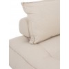 Fauteuil 1 Personne Pouf Lin Beige