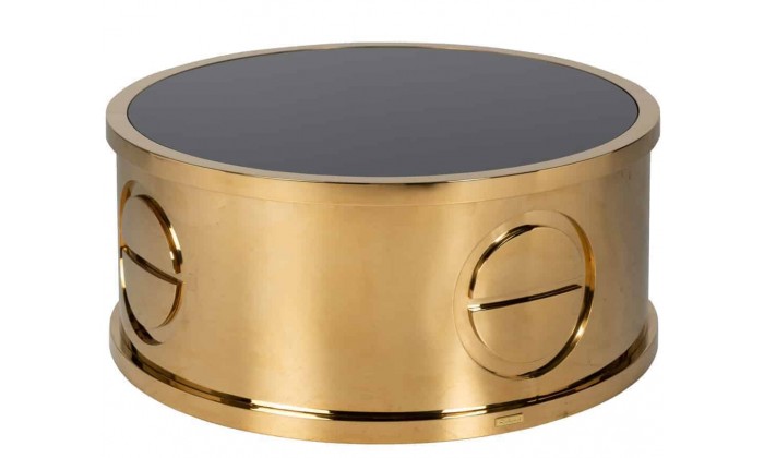 Table de salon rond Ø100 gold HANNEVER