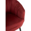 Fauteuil 1 Personne Velours/Bois Bordeaux