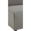 Fauteuil Rectangulaire Textile/Bois Gris