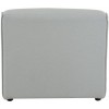 Fauteuil Rectangulaire Textile/Bois Gris