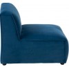 Fauteuil Droit Textile/Bois Bleu