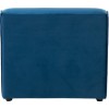 Fauteuil Droit Textile/Bois Bleu