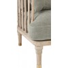 Fauteuil 1 Personne Chene/Textile Vert Olive