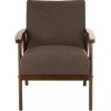 Fauteuil 1 Personne Chene/Textile Vert Olive