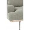 Fauteuil 2 Personnes Bouleau/Textile Blanc