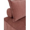 Fauteuil 1 Personne Pouf Velours Rose