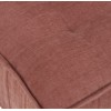 Fauteuil 1 Personne Pouf Velours Rose
