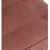 Fauteuil 1 Personne Pouf Velours Rose