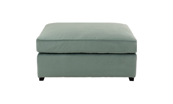 Pouf Velours Menthe