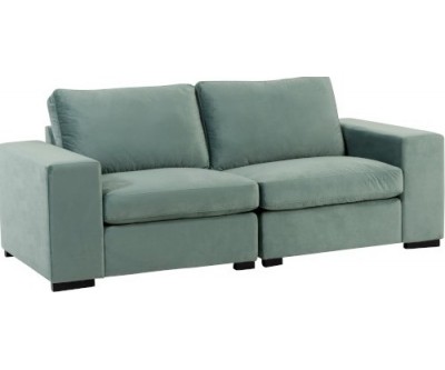 Fauteuil 2 Personnes Velours Menthe