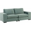 Fauteuil 2 Personnes Velours Menthe