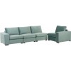 Fauteuil 2 Personnes Velours Menthe