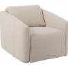 Fauteuil/Relax Tournant 1 Personne Lin Beige