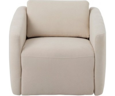 Fauteuil/Relax Tournant 1 Personne Lin Beige