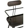 Banc 2 Personnes Industriel Metal Noir