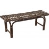 Banc 2 Personnes Rotin Marron