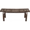 Banc 2 Personnes Rotin Marron