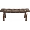 Banc 2 Personnes Rotin Marron