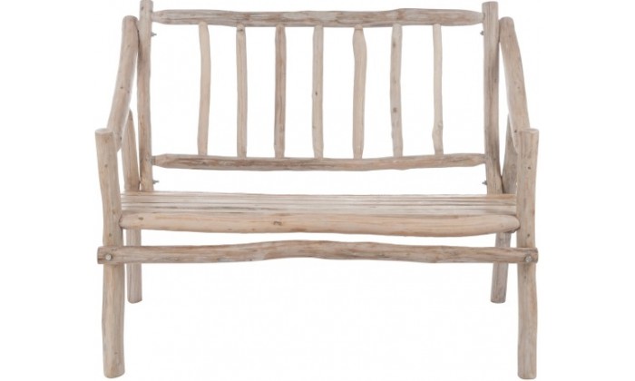 Banc Accoudoir Branches Bois Naturel