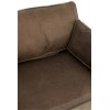 Fauteuil 2 Personnes Army Cuir/Metal Kaki/Argent