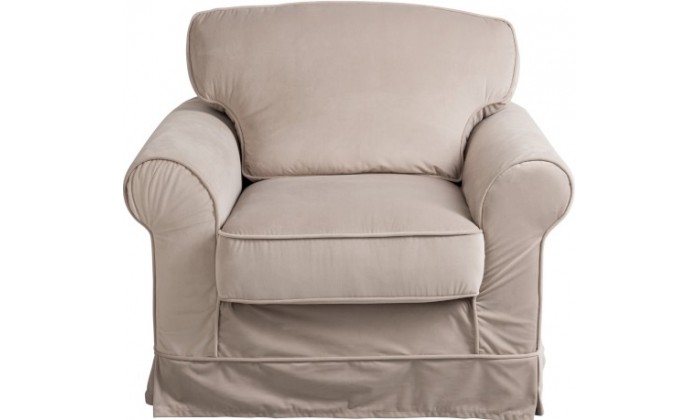 Fauteuil 1 Personne Textile Beige