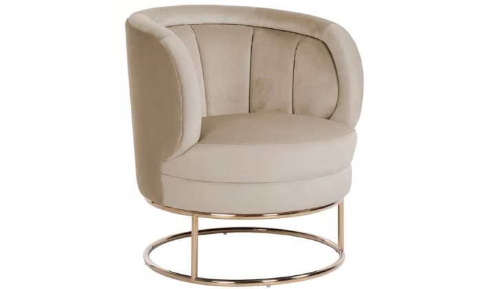 Fauteuil en velours Khaki velvet / gold Felicia