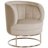 Fauteuil en velours Khaki velvet / gold Felicia