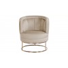 Fauteuil en velours Khaki velvet / gold Felicia