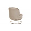 Fauteuil en velours Khaki velvet / gold Felicia