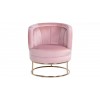 Fauteuil en velours rose velvet / gold Felicia