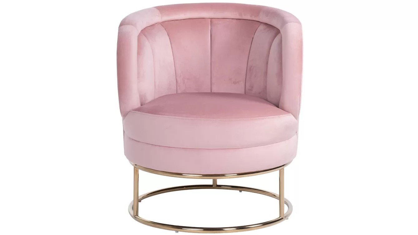 Fauteuil Velvet rose