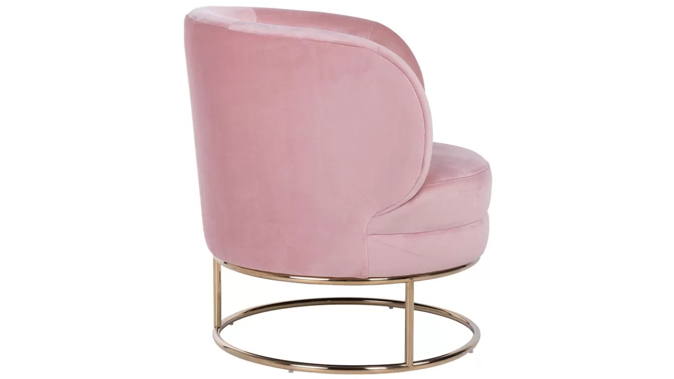 Fauteuil Velvet rose