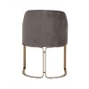 Chaises de salle à manger design stone velours / Or Hadley