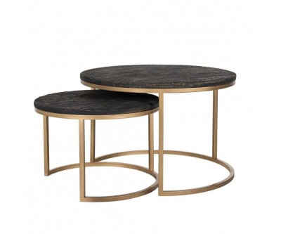 Table de salon set de 2 rond RICARDO