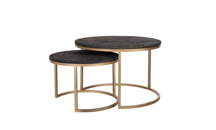 Table de salon set de 2 rond RICARDO