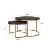 Table de salon set de 2 rond RICARDO