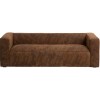 Canape 3 Places Moderne Cuir Brun Clair